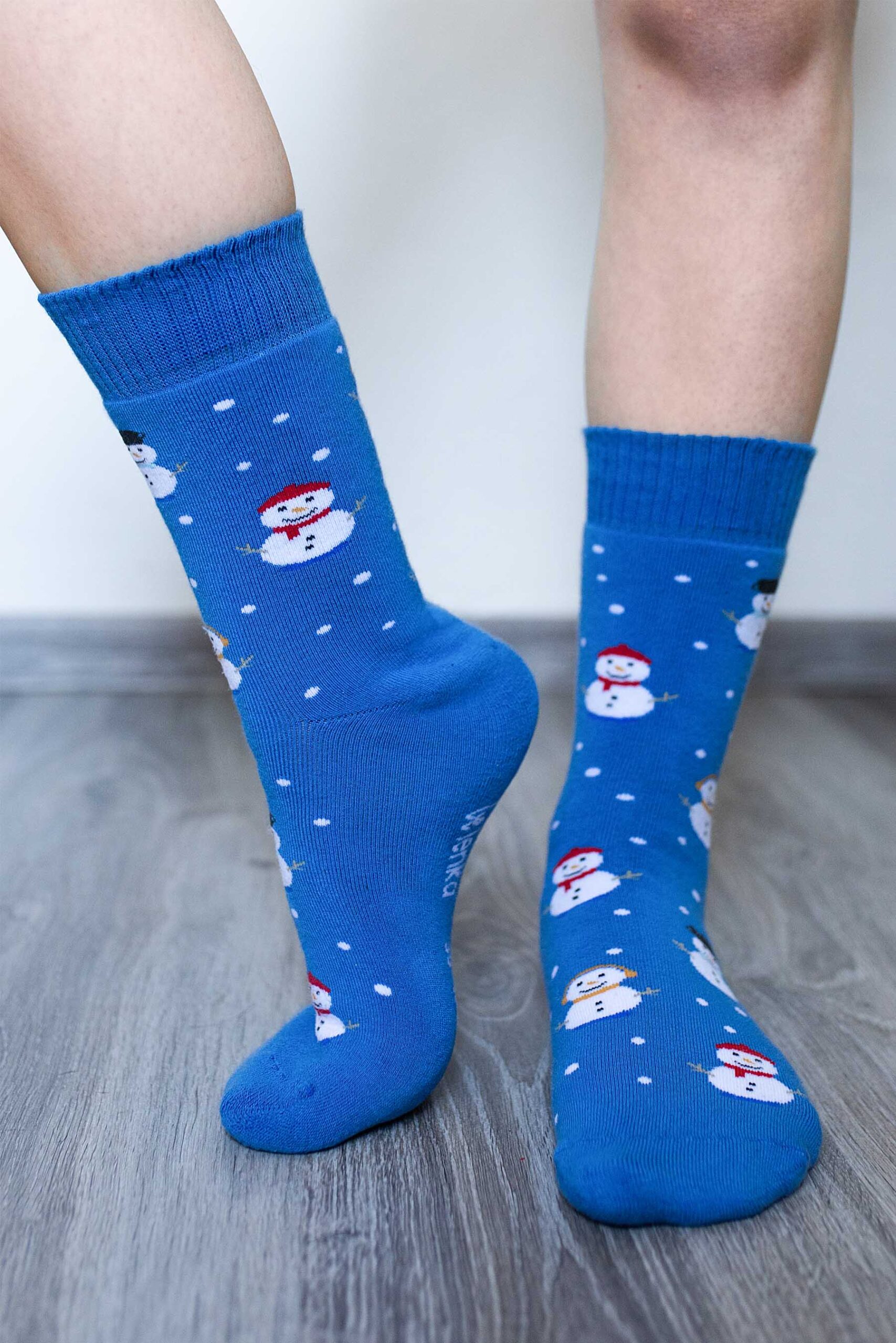 Be Lenka Winter barefoot socks - Crew - Snowmen - 2